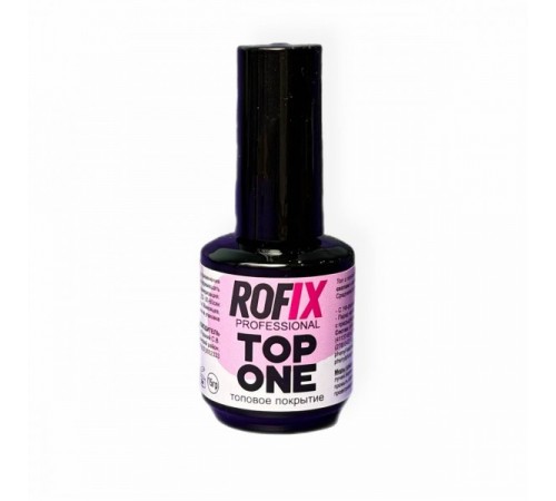 ROFIX Топ для гелей и гель-лаков с повышенным блеском Top One, 15гр