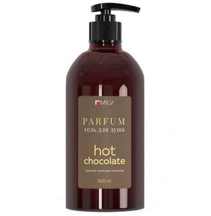 Парфюмированный гель для душа. HOT CHOCOLATE. 500 мл Milv