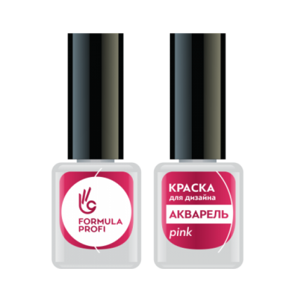 КРАСКА ДЛЯ ДИЗАЙНА АКВАРЕЛЬ, ЦВ. PINK, 5 МЛ