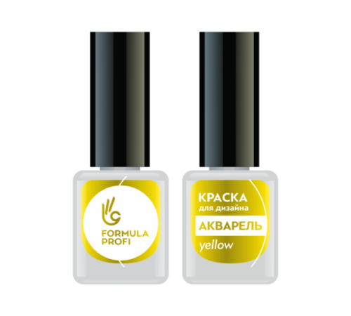 КРАСКА ДЛЯ ДИЗАЙНА АКВАРЕЛЬ, ЦВ. YELLOW, 5 МЛ