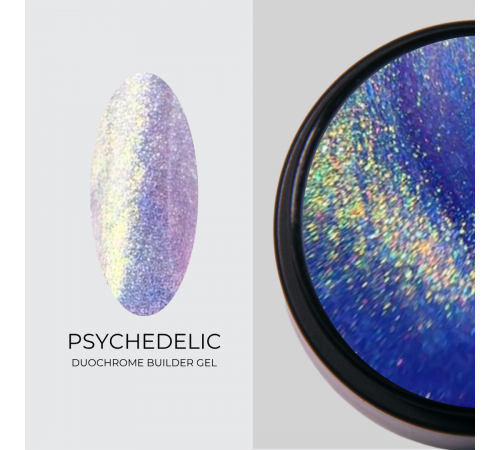 GLOW PRO Гель Builder Duochrome Psychedelic, 20 мл