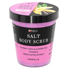 Соляной скраб-бальзам для тела "VANILLA". 300 г Milv