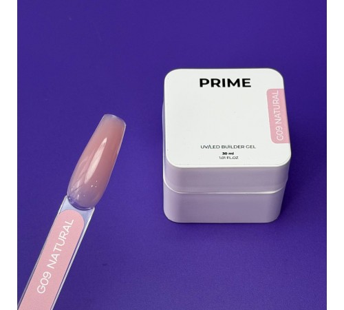 PRIME Гель Builder Glow PRO Prime G09 Natural, 30 мл