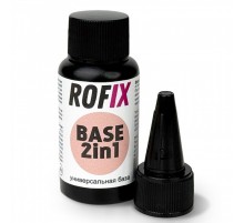 ROFIX База каучуковая кислотная для гелей и гель-лаков Base 2in1, 50гр