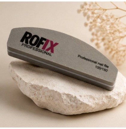 ROFIX Бафик малый для ногтей 100/180 грит лодка серая 1шт