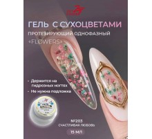 Гель ZET COLOR FLOWERS с сухоцветами 203 15гр