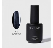 GLOW PRO Гель-лак #117 Blackout, 8 мл