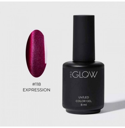 GLOW PRO Гель-лак #118 Expression, 8 мл