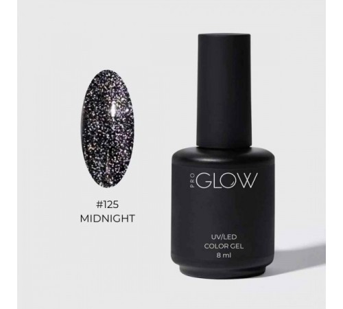 GLOW PRO Гель-лак #125 Midnight, 8 мл