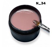 Гель Кератиновый бежевый N34 ZET COLOR 15гр (средней консистенции)