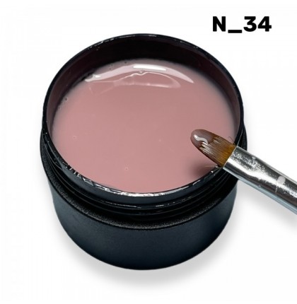 Гель Кератиновый бежевый N34 ZET COLOR 50гр (средней консистенции)