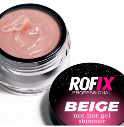 ROFIX Гель для наращивания ногтей Not Hot Beige Shimmer, 50гр