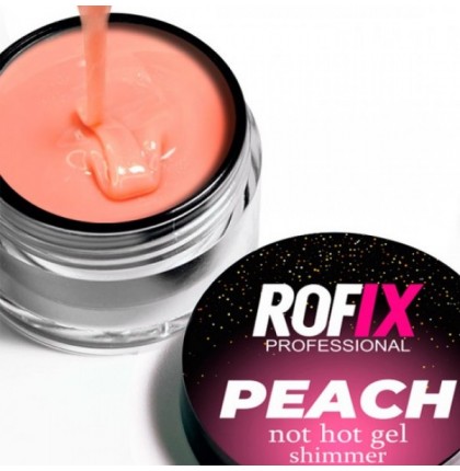 ROFIX Гель для наращивания ногтей Not Hot Peach Shimmer, 20гр