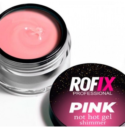ROFIX Гель для наращивания ногтей Not Hot Pink Shimmer, 50гр