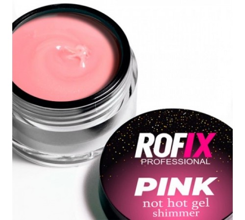 ROFIX Гель для наращивания ногтей Not Hot Pink Shimmer, 50гр