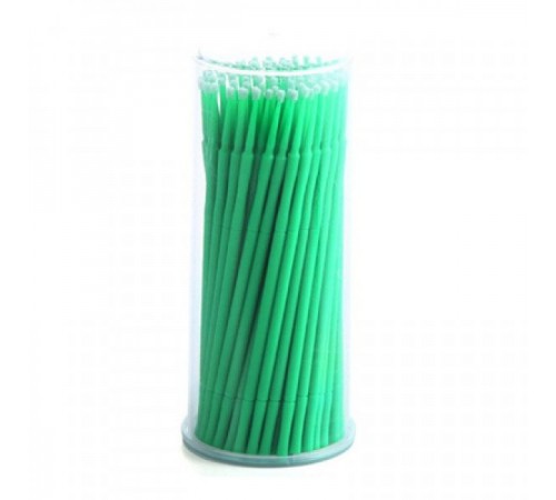 Микробраши одноразовые d.2 mm  green 100шт в уп