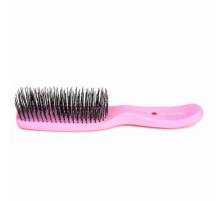 Парикмахерская щетка I LOVE MY HAIR 1501 розовая глянцевая  (длина 21см)